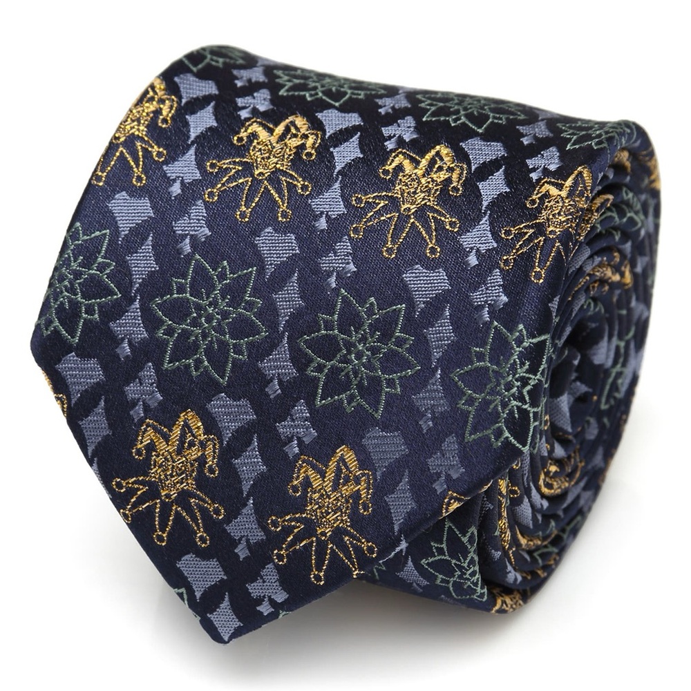 CUFFLINKS INC. DC COMICS JOKER SILK TIE OS NWOT
